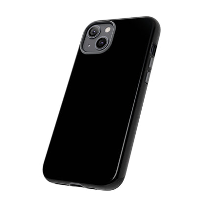 Space Black: Pure black phone case for iPhone, Samsung Galaxy and Google Pixel devices