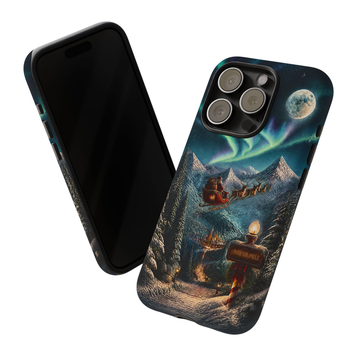 Santa Claus North Pole Adventure: Christmas Themed Phone Case for iPhone, Samsung Galaxy and Google Pixel devices