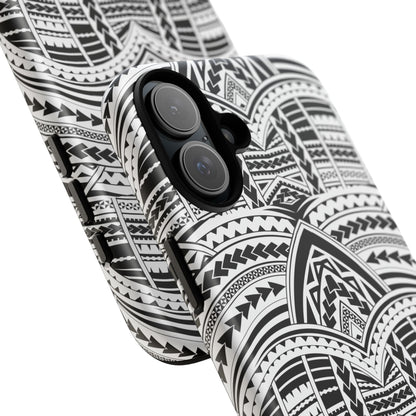 Tatoeage: telefoonhoesje met tribalpatroon voor iPhone, Samsung Galaxy en Google Pixel