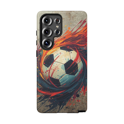 Football Swirl: Phone Case for iPhone, Samsung Galaxy and Google Pixel devices