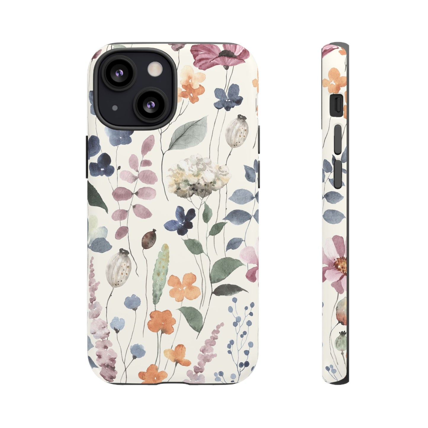 Floral prints phone case for iPhone, Samsung Galaxy and Pixel devices