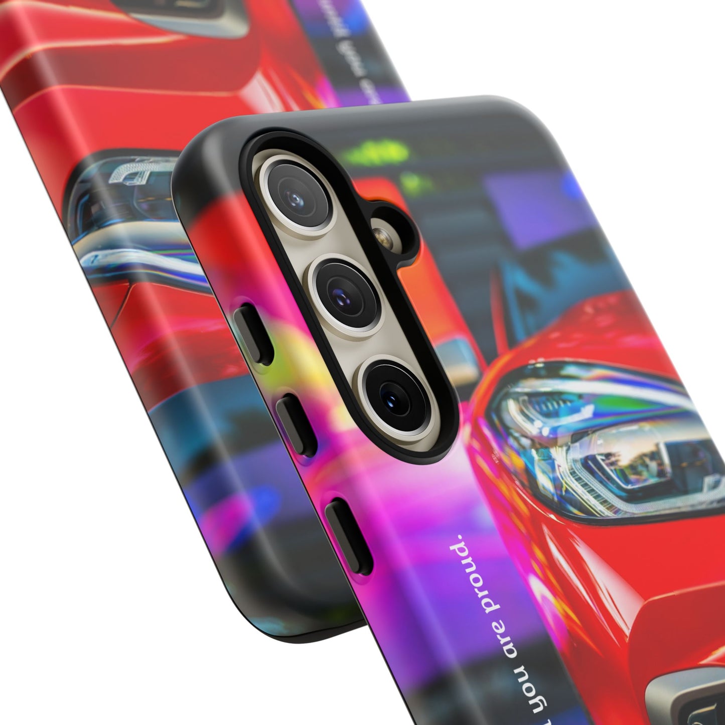 Don't Stop Until You Are Proud: Sports Car illustrated phone case for iPhone, Samsung Galaxy and Google Pixel