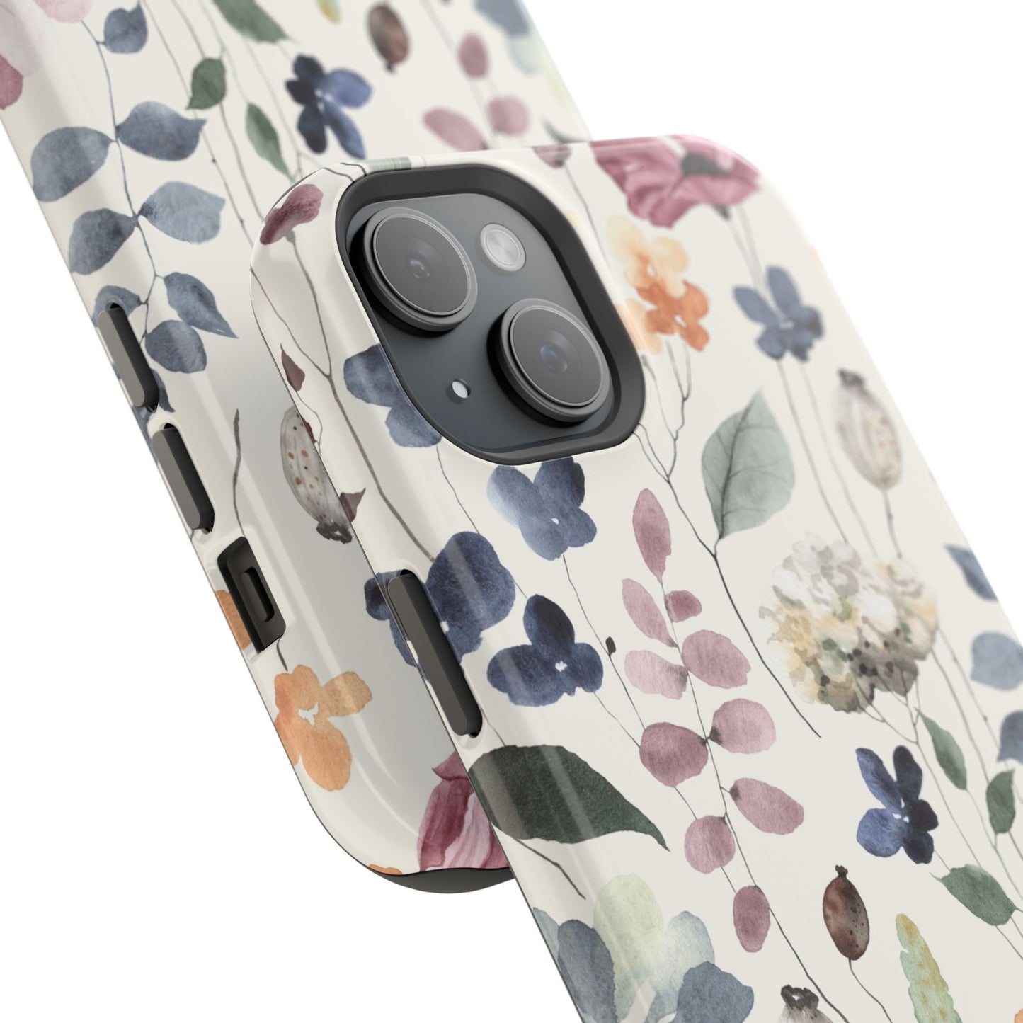 Floral prints phone case for iPhone (MagSafe version)