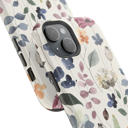 Floral prints phone case for iPhone (MagSafe version)