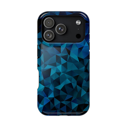 Blue Diamonds (MagSafe version): Elegant phone case for iPhone