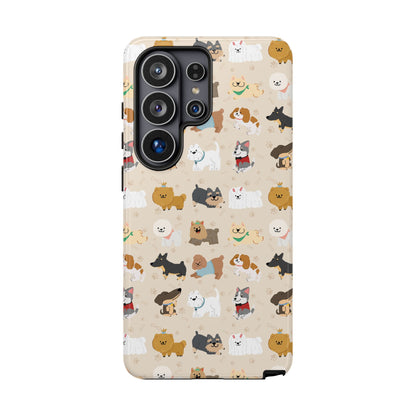 Cute Dogs: Tough Case for iPhone, Samsung Galaxy and Google Pixel devices