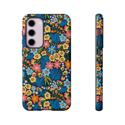 Bloom Burst: Color and Joy Themed Phone Case for iPhone, Samsung Galaxy and Google Pixel devices