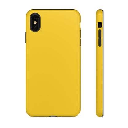 Luscious Yellow: Plain Sunburst-Inspired Color for iPhone, Samsung Galaxy and Google Pixel devices