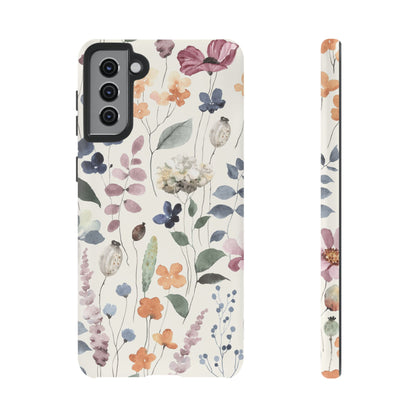 Floral prints phone case for iPhone, Samsung Galaxy and Pixel devices