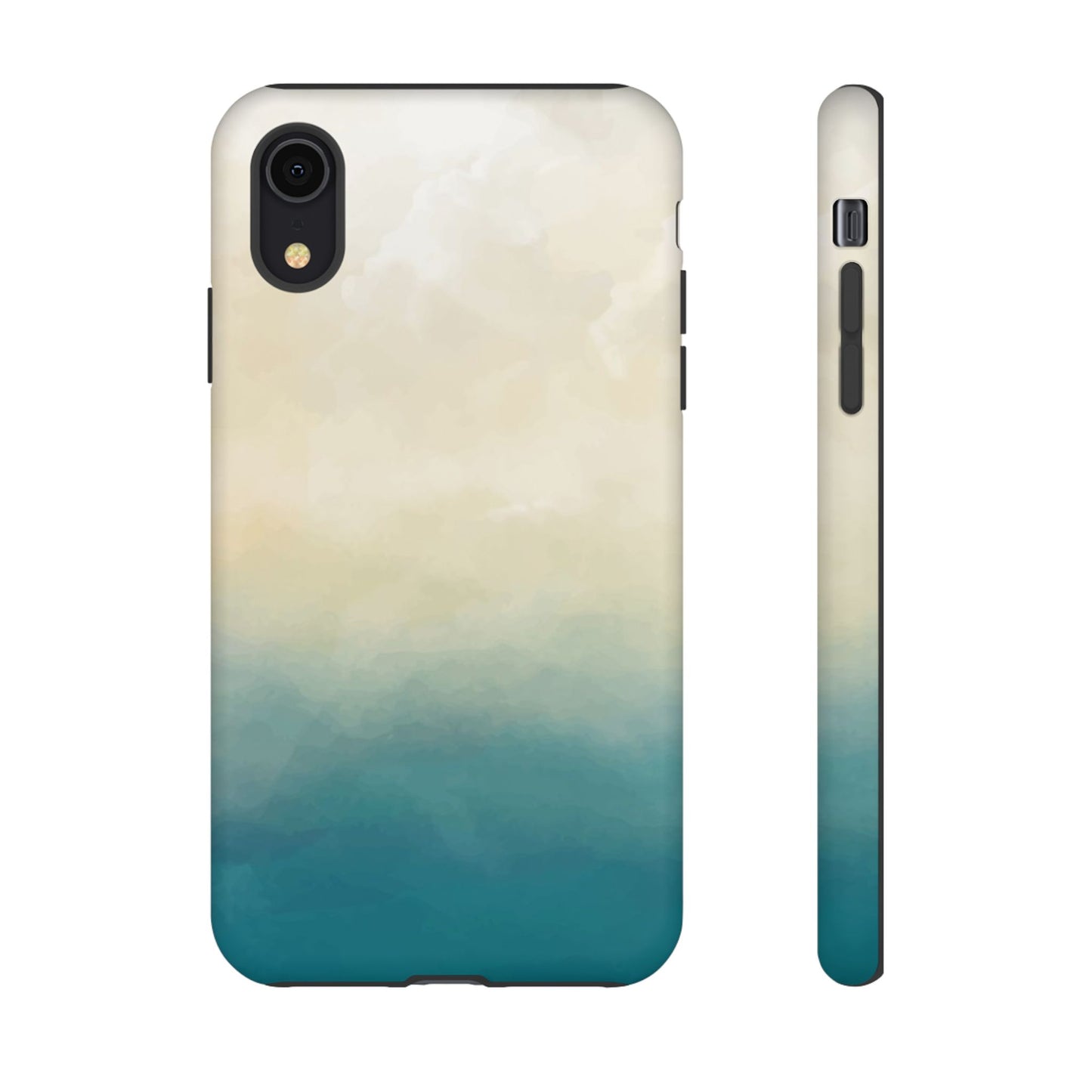 海と砂のグラデーションケース：iPhone、Galaxy、Google Pixelデバイス用ビーチ風スマホケース