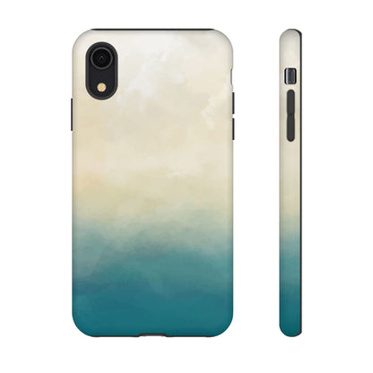 海と砂のグラデーションケース：iPhone、Galaxy、Google Pixelデバイス用ビーチ風スマホケース