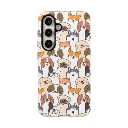 Cute Dogs Charm Phone Case for iPhone, Samsung Galaxy and Google Pixel devices