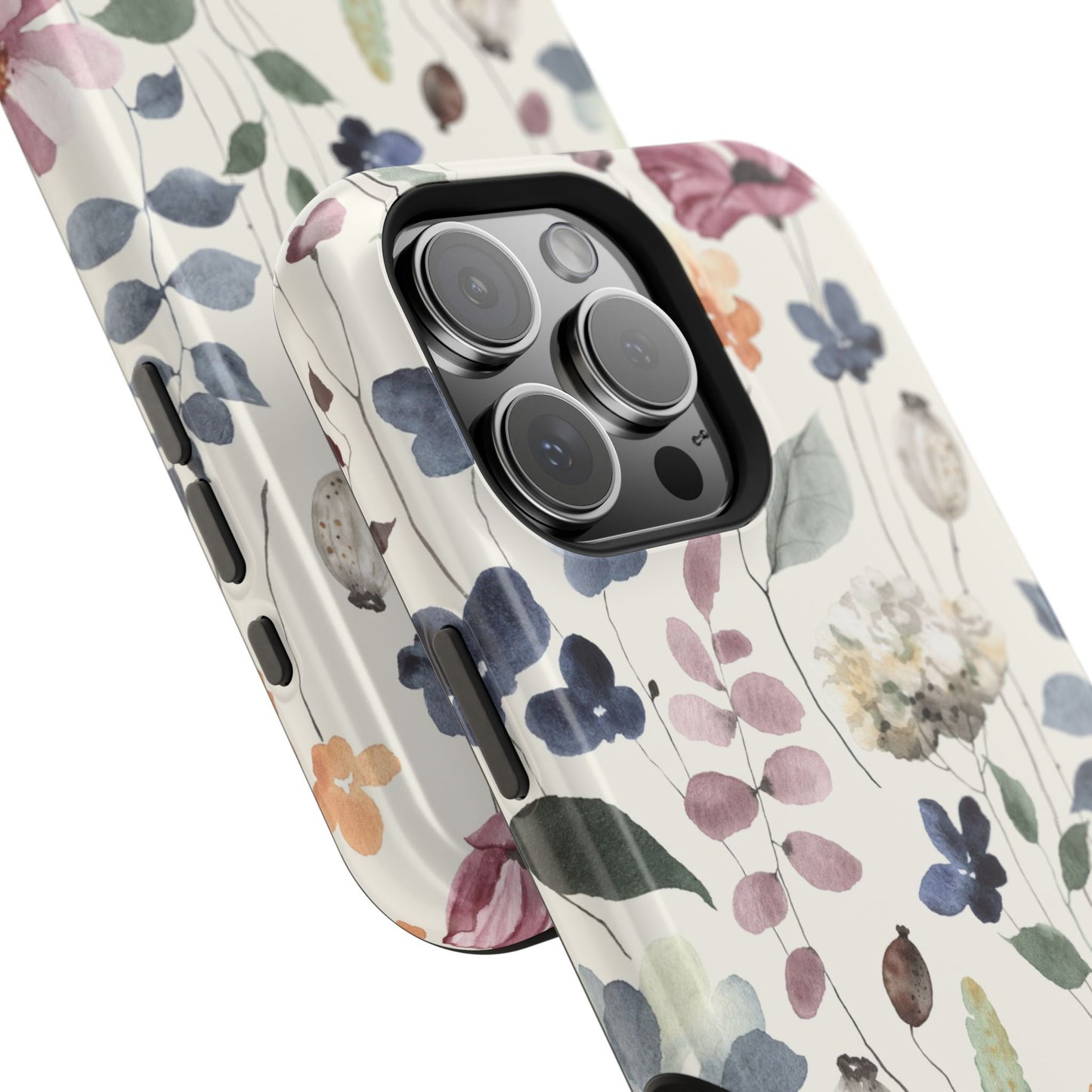 Floral prints phone case for iPhone (MagSafe version)