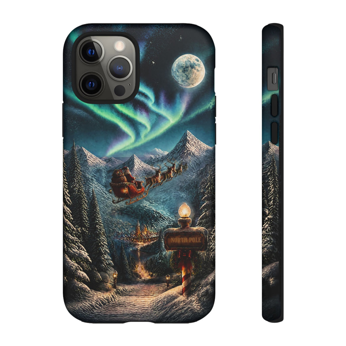 Santa Claus North Pole Adventure: Christmas Themed Phone Case for iPhone, Samsung Galaxy and Google Pixel devices