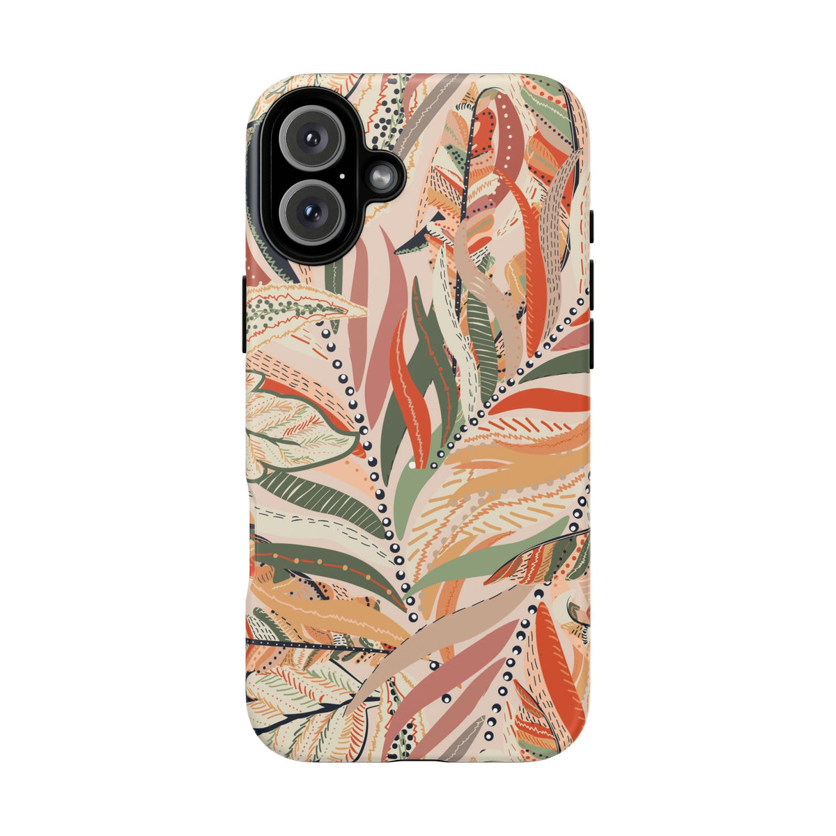 Terracotta Leaves Phone Case: Nature‑Inspired Art for iPhone, Samsung Galaxy and Google Pixel devices