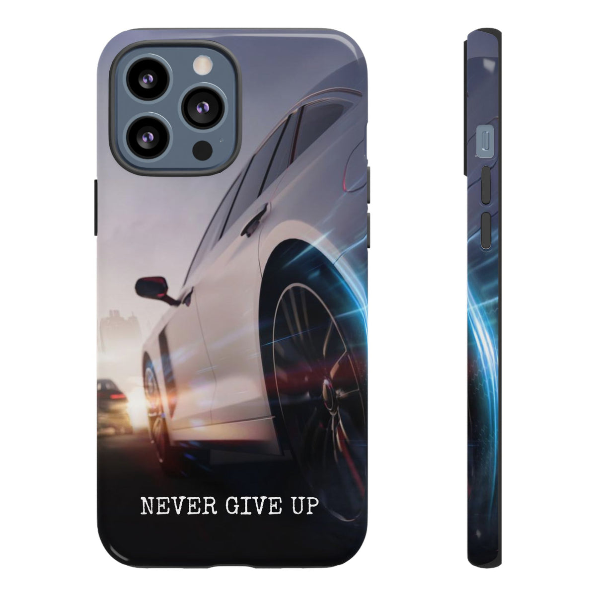 Never Give Up:  Motivational Phone Case for iPhone, Samsung Galaxy and Google Pixel devices