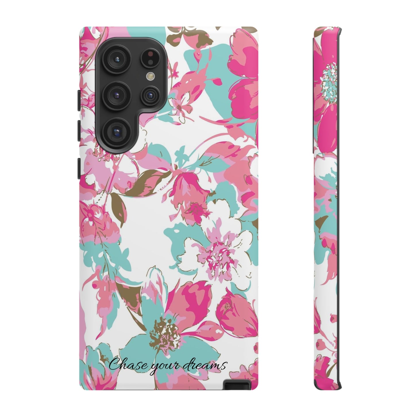 Chase your dreams: Artistic and elegant phone case for Apple iPhone, Samsung Galaxy and Pixel devices