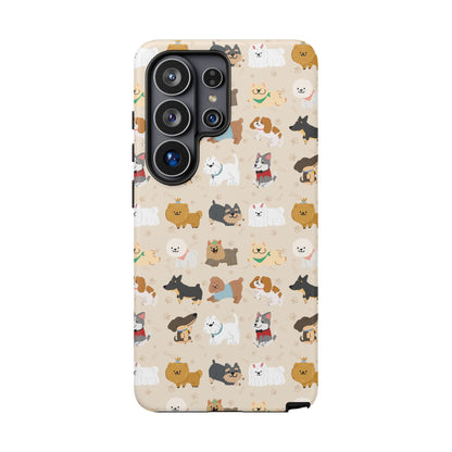 Cute Dogs: Tough Case for iPhone, Samsung Galaxy and Google Pixel devices