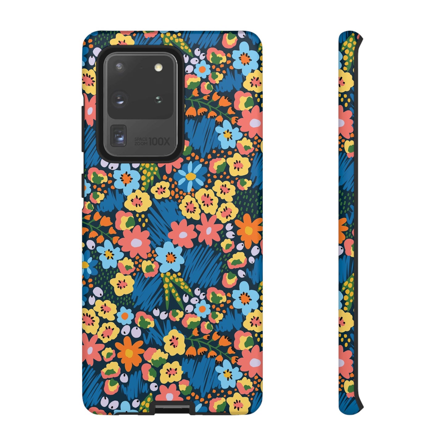 Bloom Burst: Color and Joy Themed Phone Case for iPhone, Samsung Galaxy and Google Pixel devices
