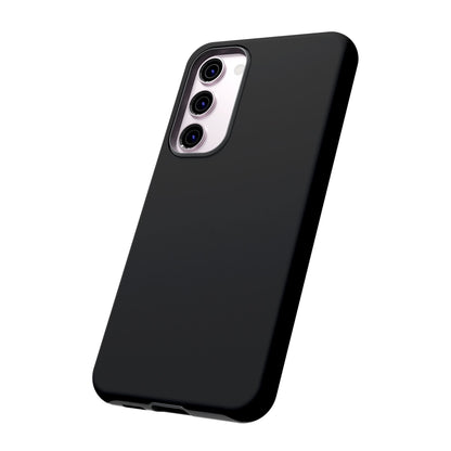 Space Black: Pure black phone case for iPhone, Samsung Galaxy and Google Pixel devices