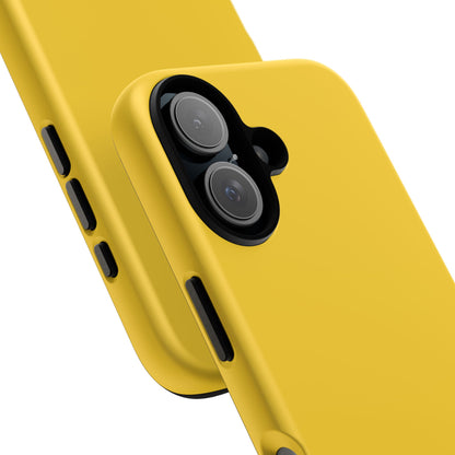 Luscious Yellow: Plain Sunburst-Inspired Color for iPhone, Samsung Galaxy and Google Pixel devices