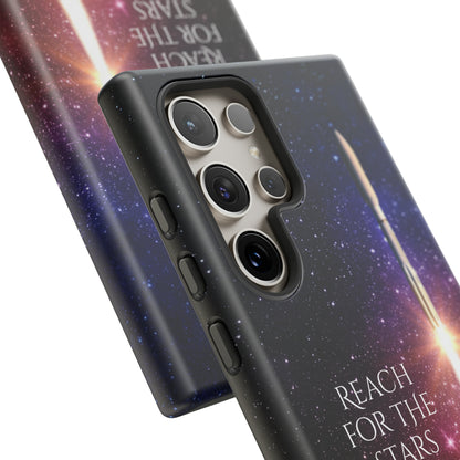 Reach for the stars: rocket illustrated phone case for iPhone, Samsung Galaxy and Pixel devices