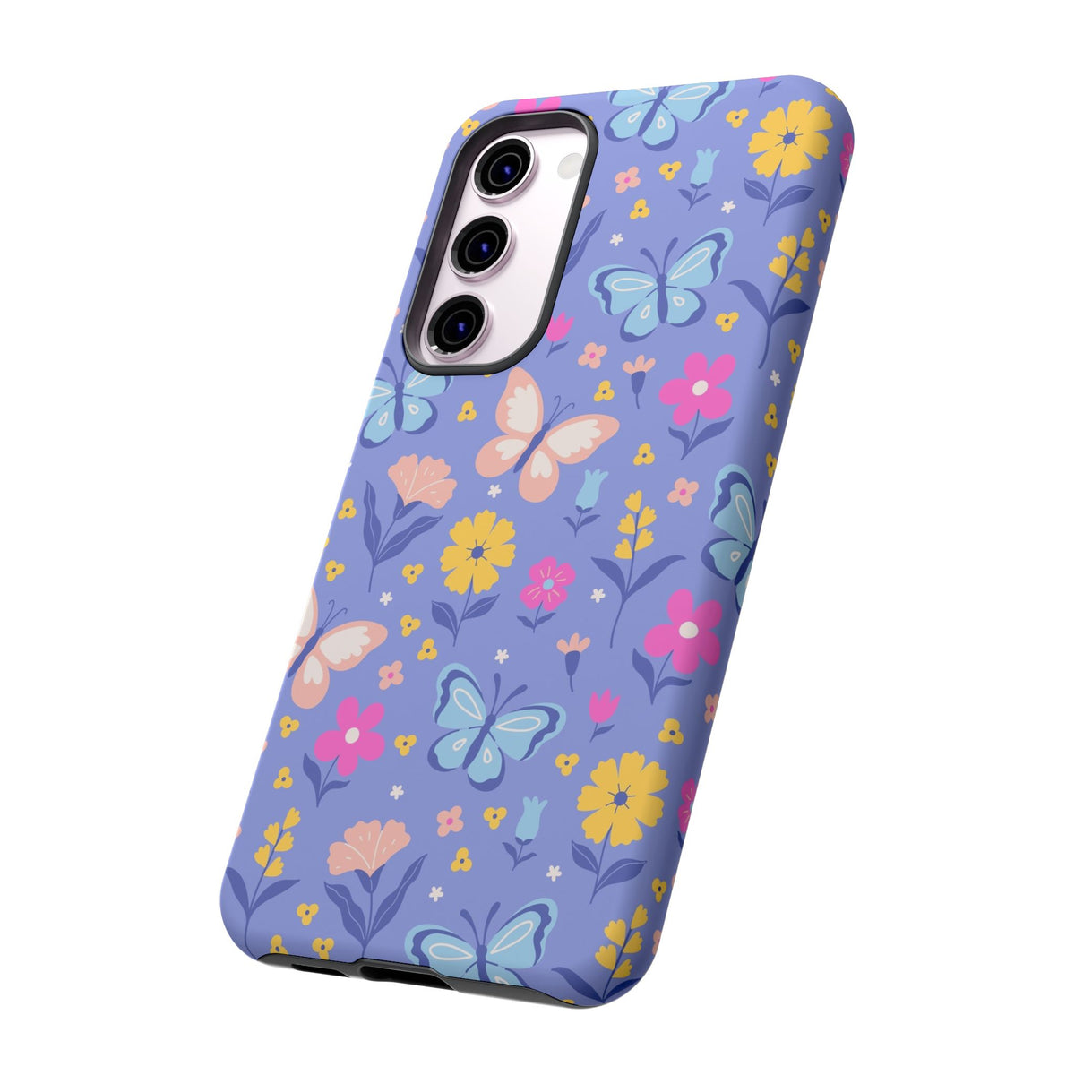 Lavender Butterflies: Tough Phone Case for iPhone, Samsung Galaxy and Google Pixel