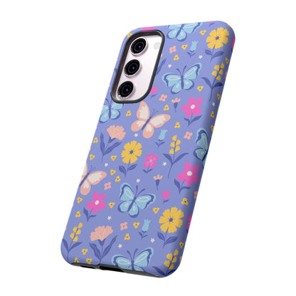 Lavender Butterflies: Tough Phone Case for iPhone, Samsung Galaxy and Google Pixel