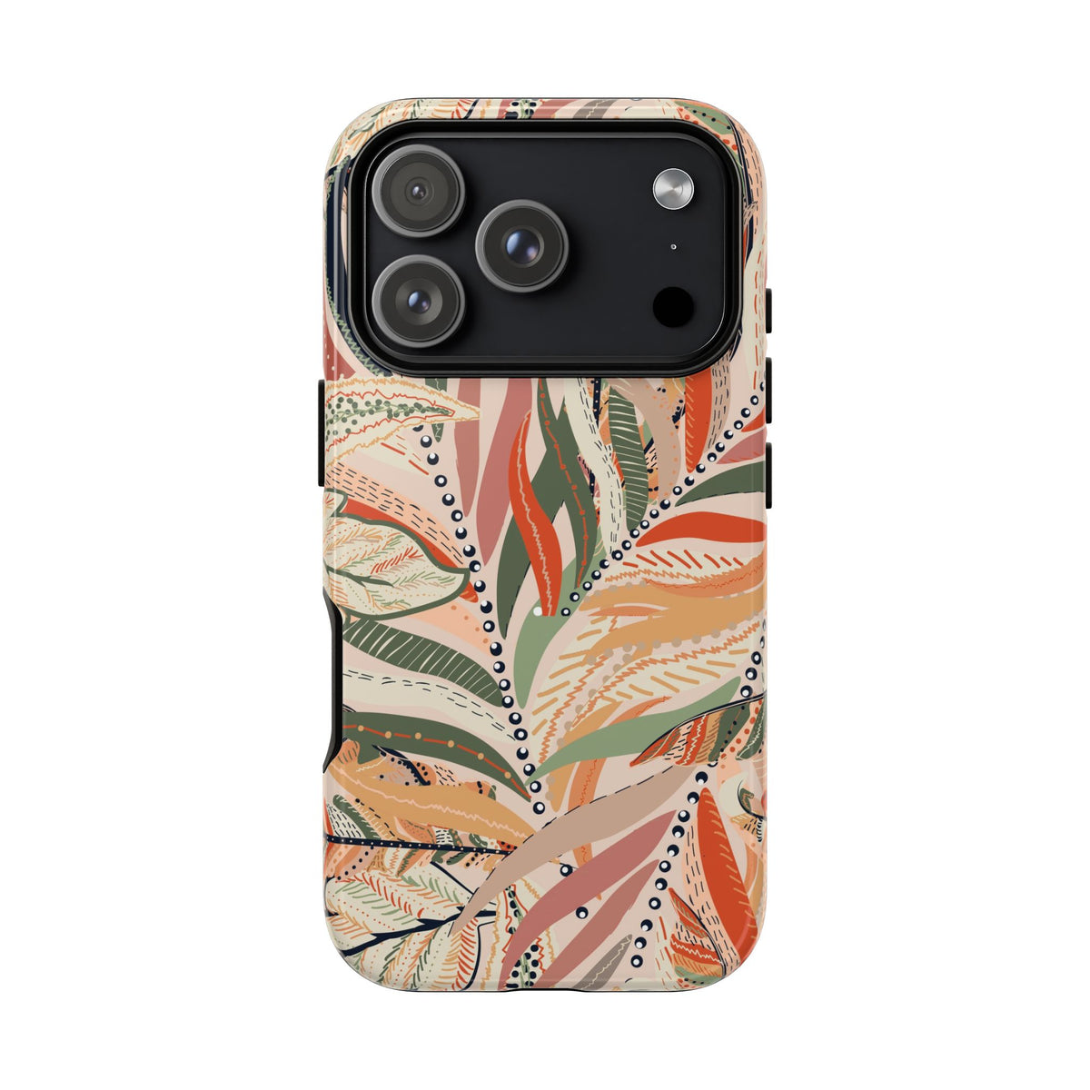 Terracotta Leaves Phone Case: Nature‑Inspired Art for iPhone, Samsung Galaxy and Google Pixel devices