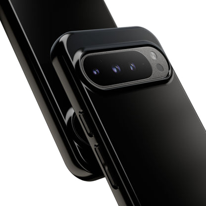 Space Black: Pure black phone case for iPhone, Samsung Galaxy and Google Pixel devices