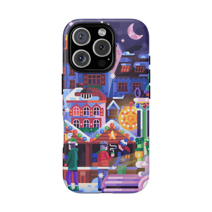 Christmas Fair in Old Town: Holiday-Themed case for iPhone, Samsung Galaxy and Google Pixel