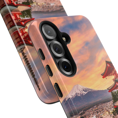 Cherry Blossoms Mt. Fuji phone case for iPhone, Galaxy and Pixel devices