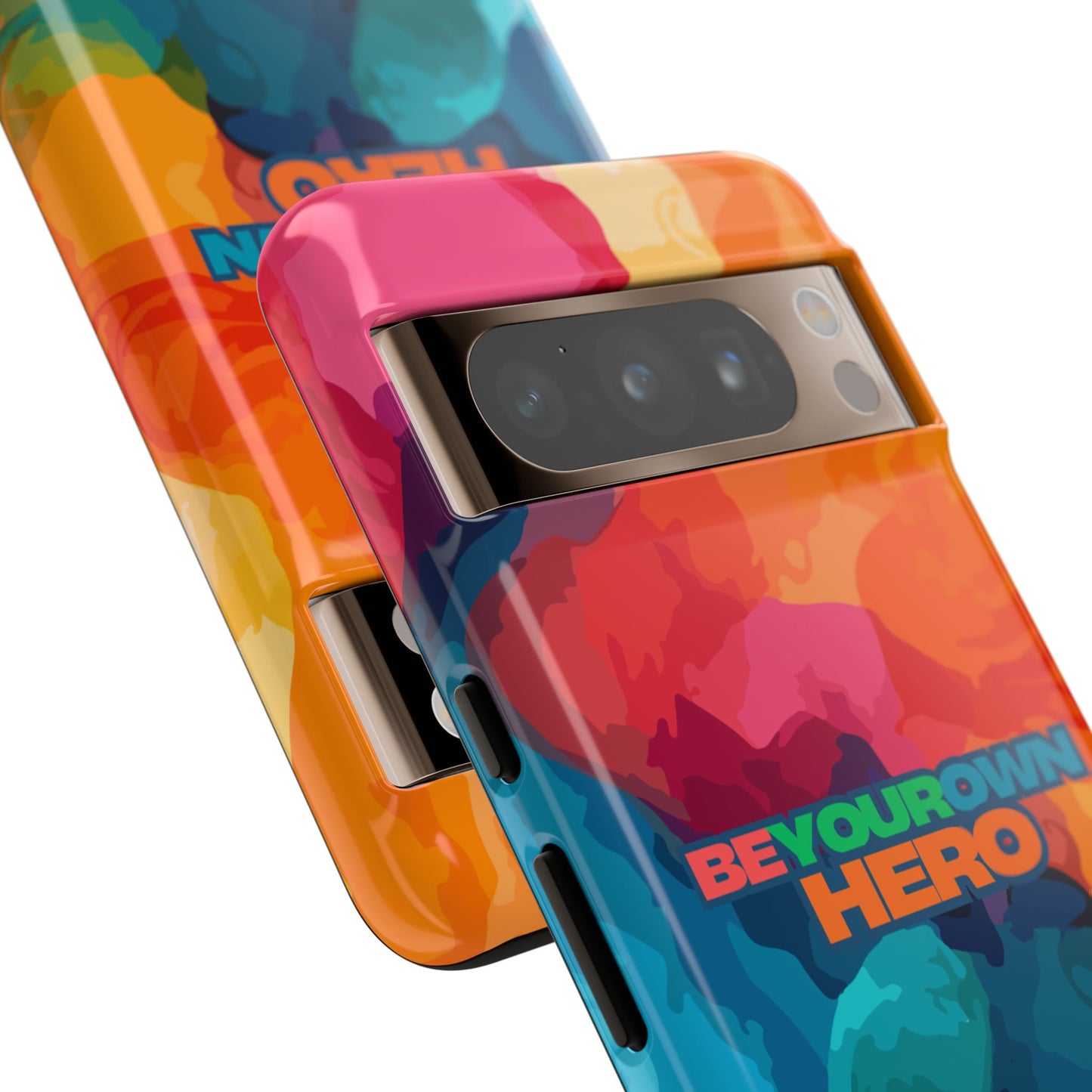Be Your Own Hero: Inspiring Quote Phone Case for iPhone, Samsung Galaxy and Google Pixel