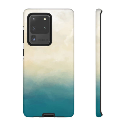 海と砂のグラデーションケース：iPhone、Galaxy、Google Pixelデバイス用ビーチ風スマホケース