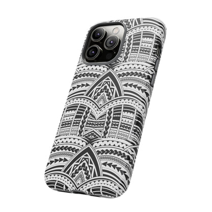 Tatoeage: telefoonhoesje met tribalpatroon voor iPhone, Samsung Galaxy en Google Pixel