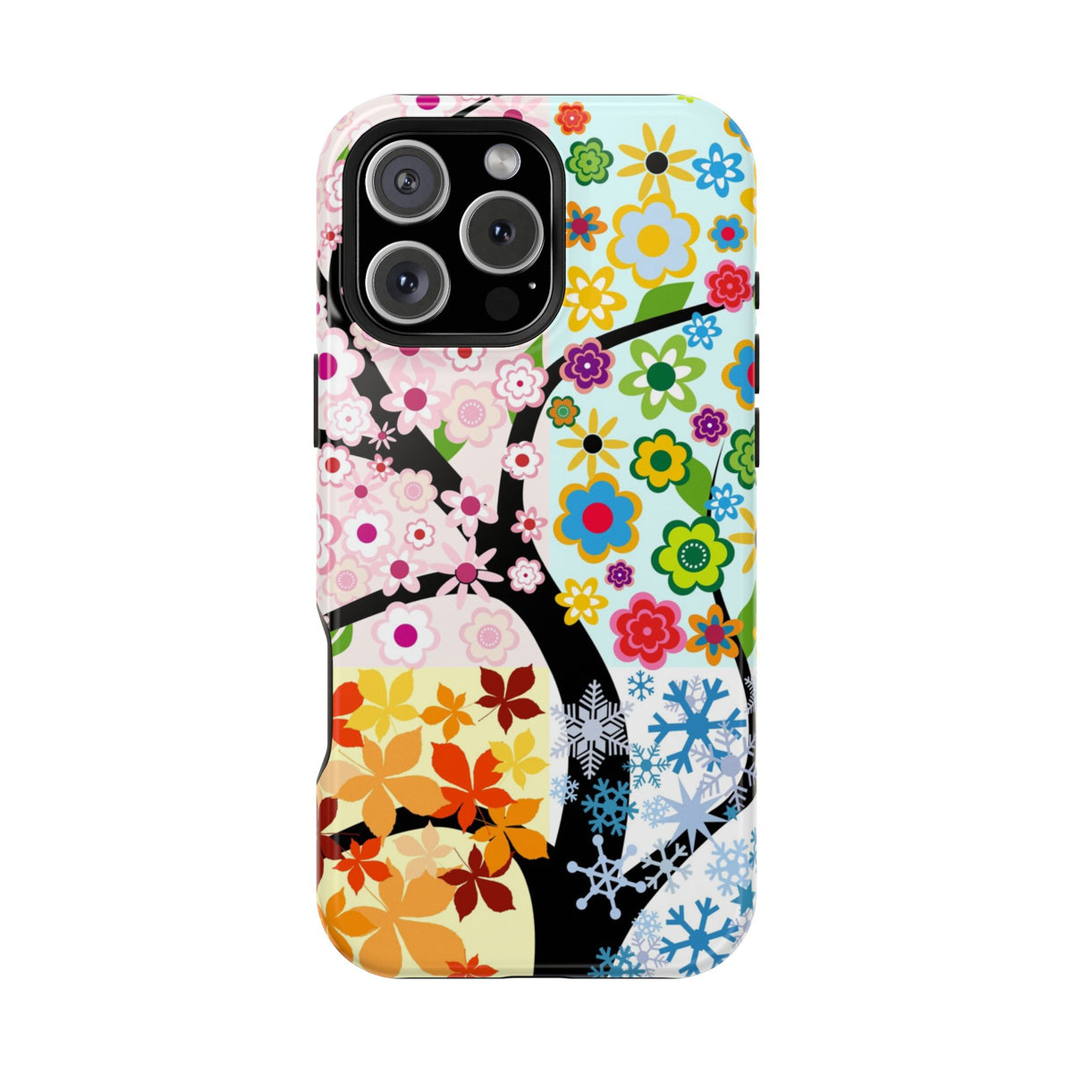 Four Seasons (MagSafe version): Fall, Winter, Spring and Summer inspired phone case for iPhone