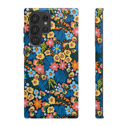 Bloom Burst: Color and Joy Themed Phone Case for iPhone, Samsung Galaxy and Google Pixel devices