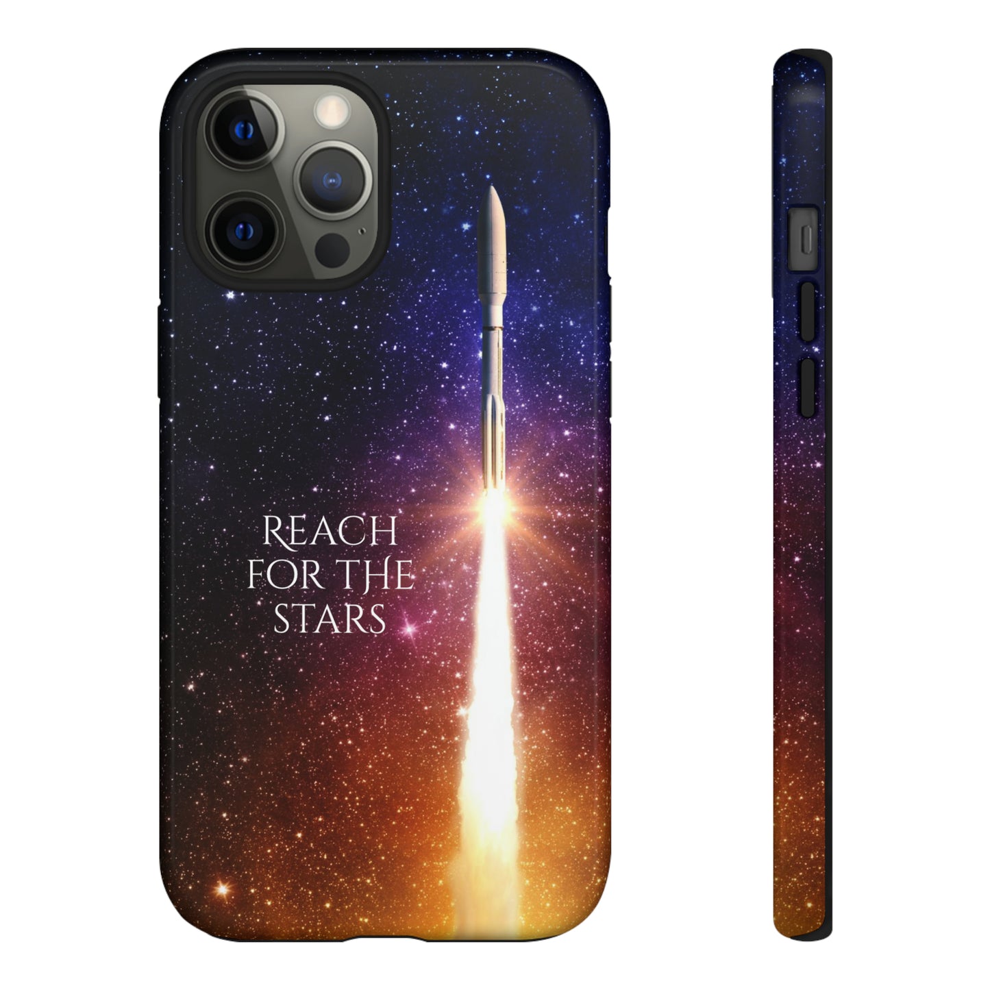 Reach for the stars: rocket illustrated phone case for iPhone, Samsung Galaxy and Pixel devices