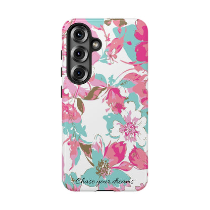 Chase your dreams: Artistic and elegant phone case for Apple iPhone, Samsung Galaxy and Pixel devices