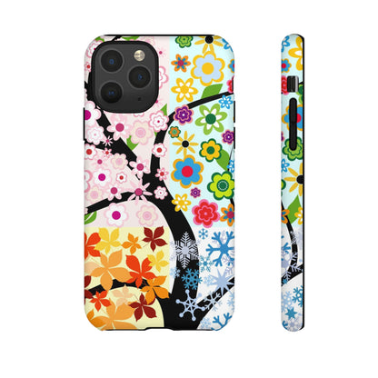 Four Seasons: Fall, Winter, Spring and Summer inspired phone case for iPhone, Samsung Galaxy and Google Pixel devices