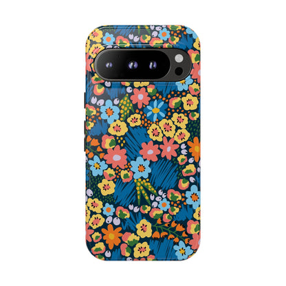 Bloom Burst: Color and Joy Themed Phone Case for iPhone, Samsung Galaxy and Google Pixel devices