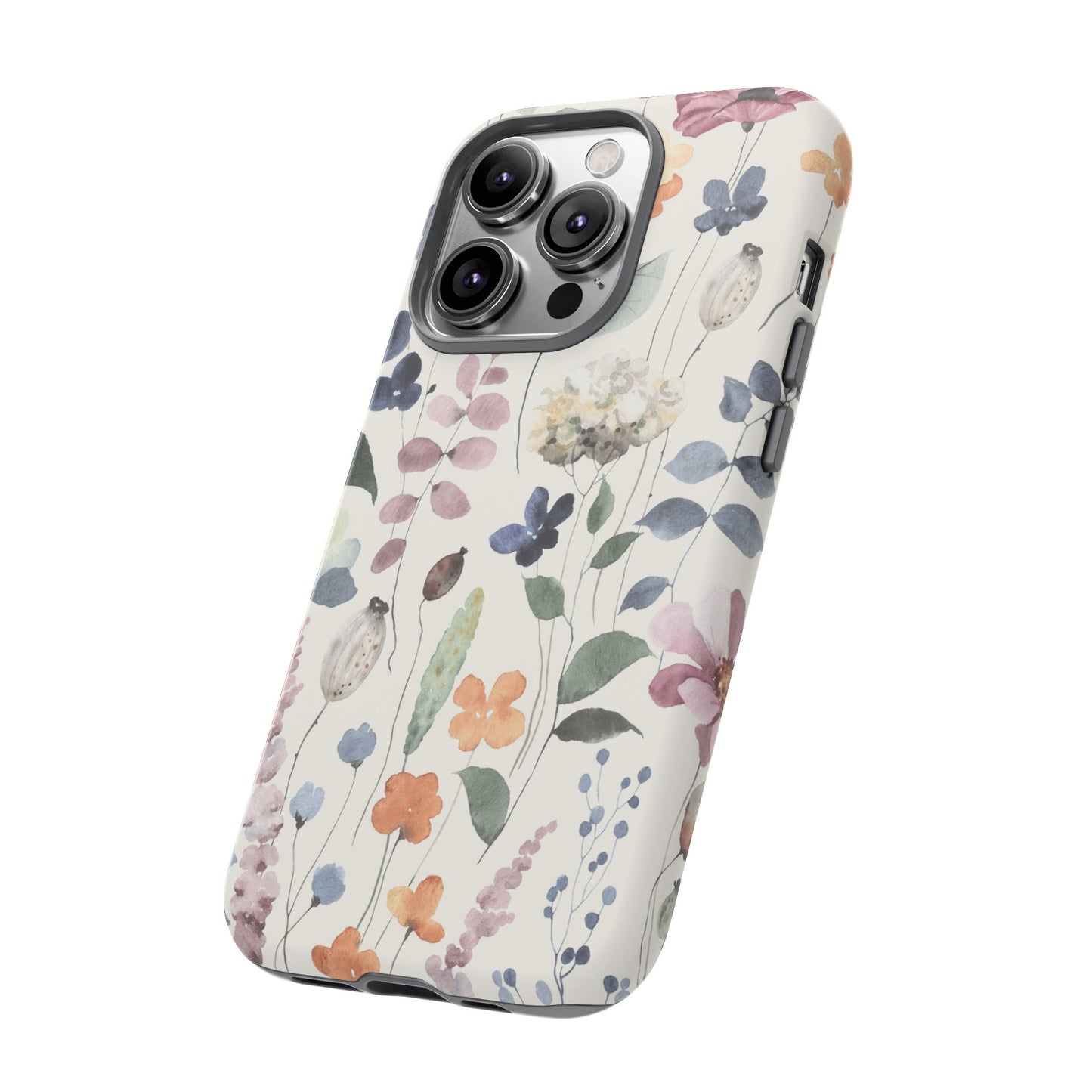 Floral prints phone case for iPhone, Samsung Galaxy and Pixel devices