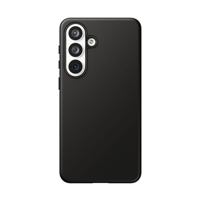 Space Black: Pure black phone case for iPhone, Samsung Galaxy and Google Pixel devices