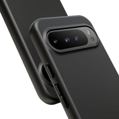 Space Black: Pure black phone case for iPhone, Samsung Galaxy and Google Pixel devices