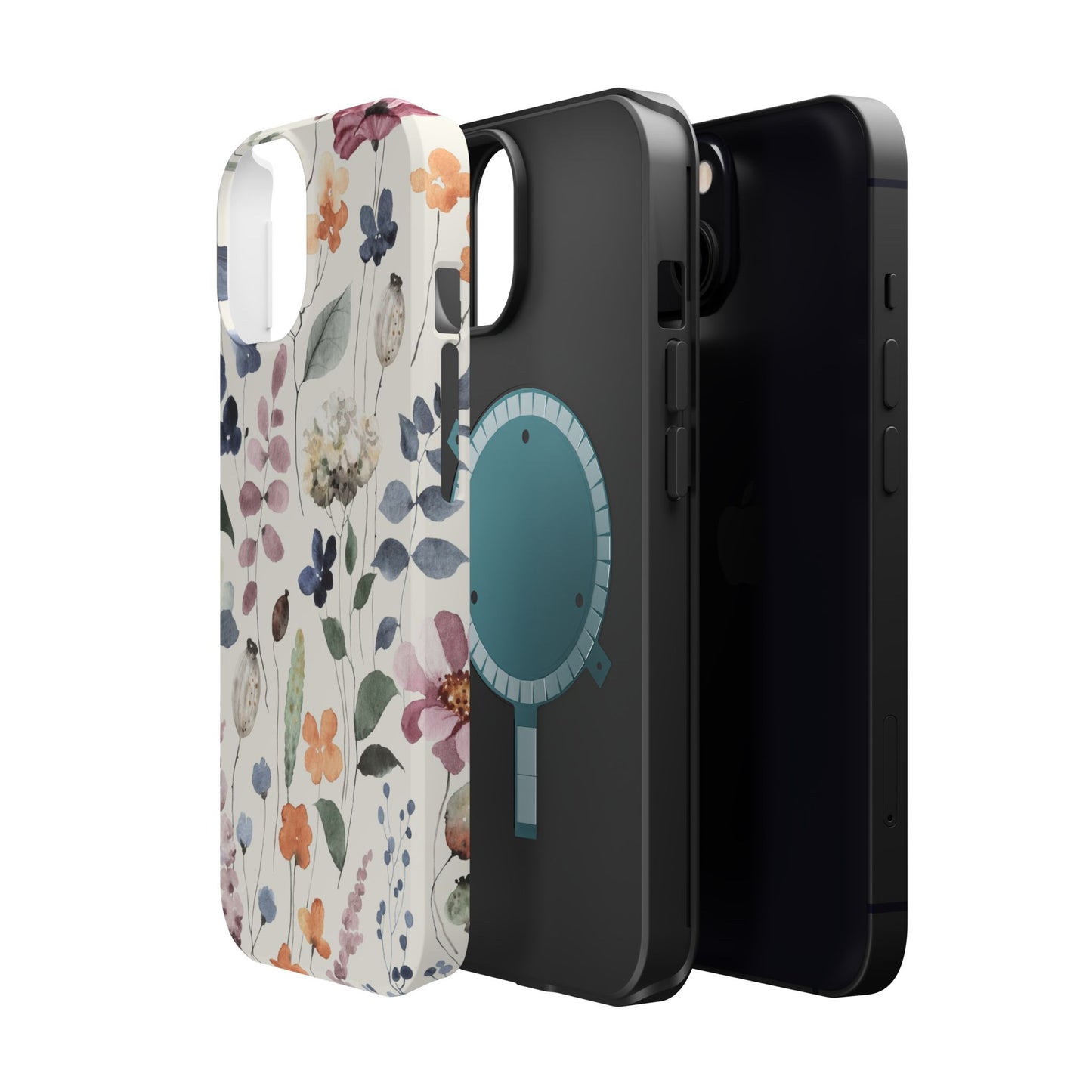 Floral prints phone case for iPhone (MagSafe version)