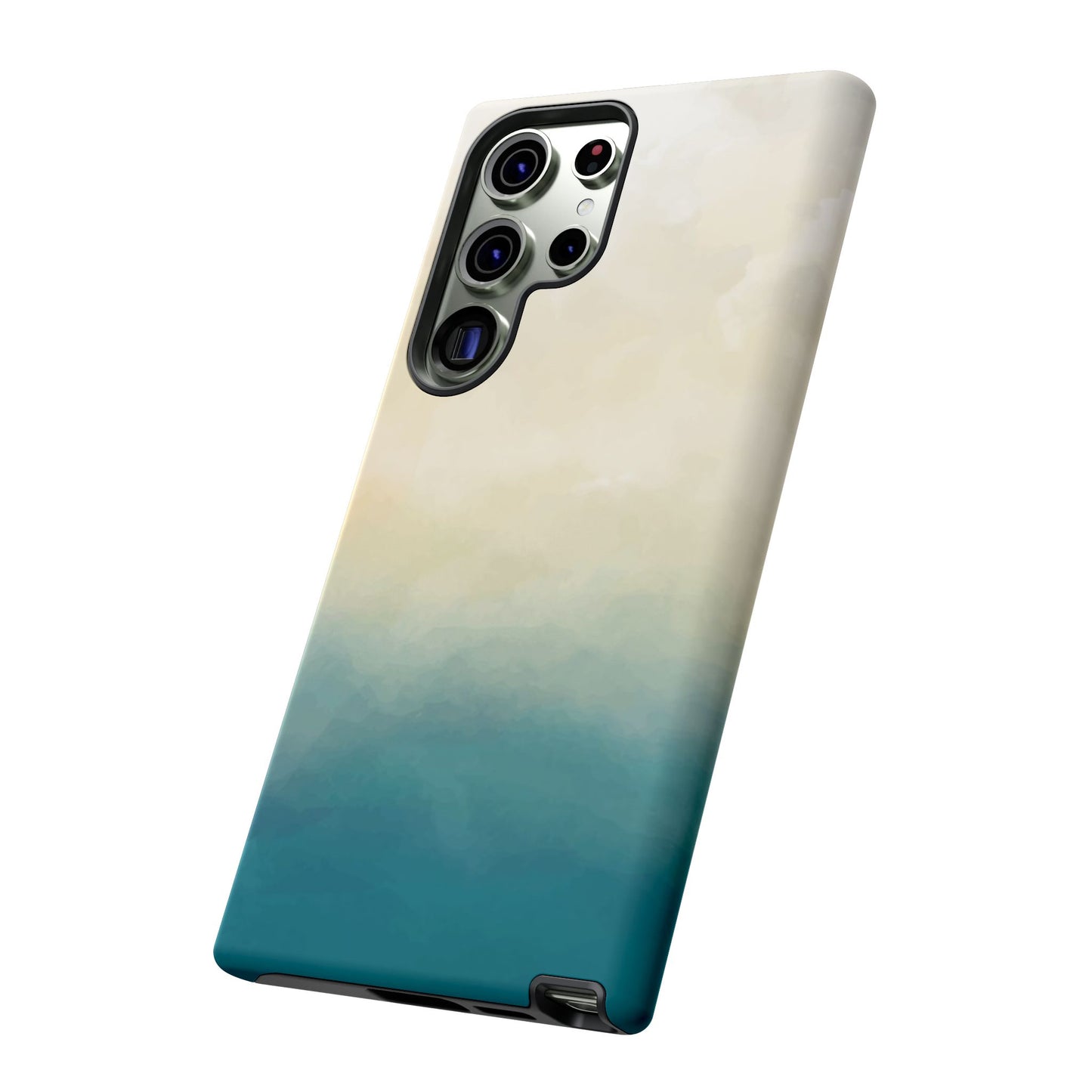 海と砂のグラデーションケース：iPhone、Galaxy、Google Pixelデバイス用ビーチ風スマホケース
