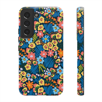Bloom Burst: Color and Joy Themed Phone Case for iPhone, Samsung Galaxy and Google Pixel devices
