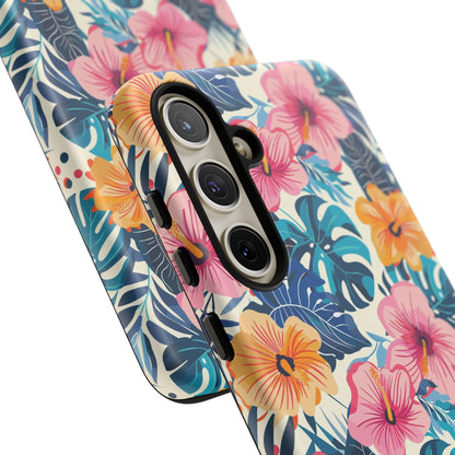 Hibiscus Bloom: Cute Floral Phone Case for iPhone, Samsung and Google Pixel