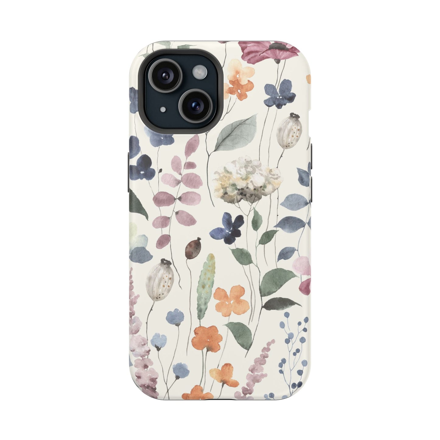 Floral prints phone case for iPhone (MagSafe version)
