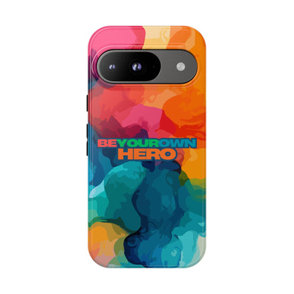 Be Your Own Hero: Inspiring Quote Phone Case for iPhone, Samsung Galaxy and Google Pixel